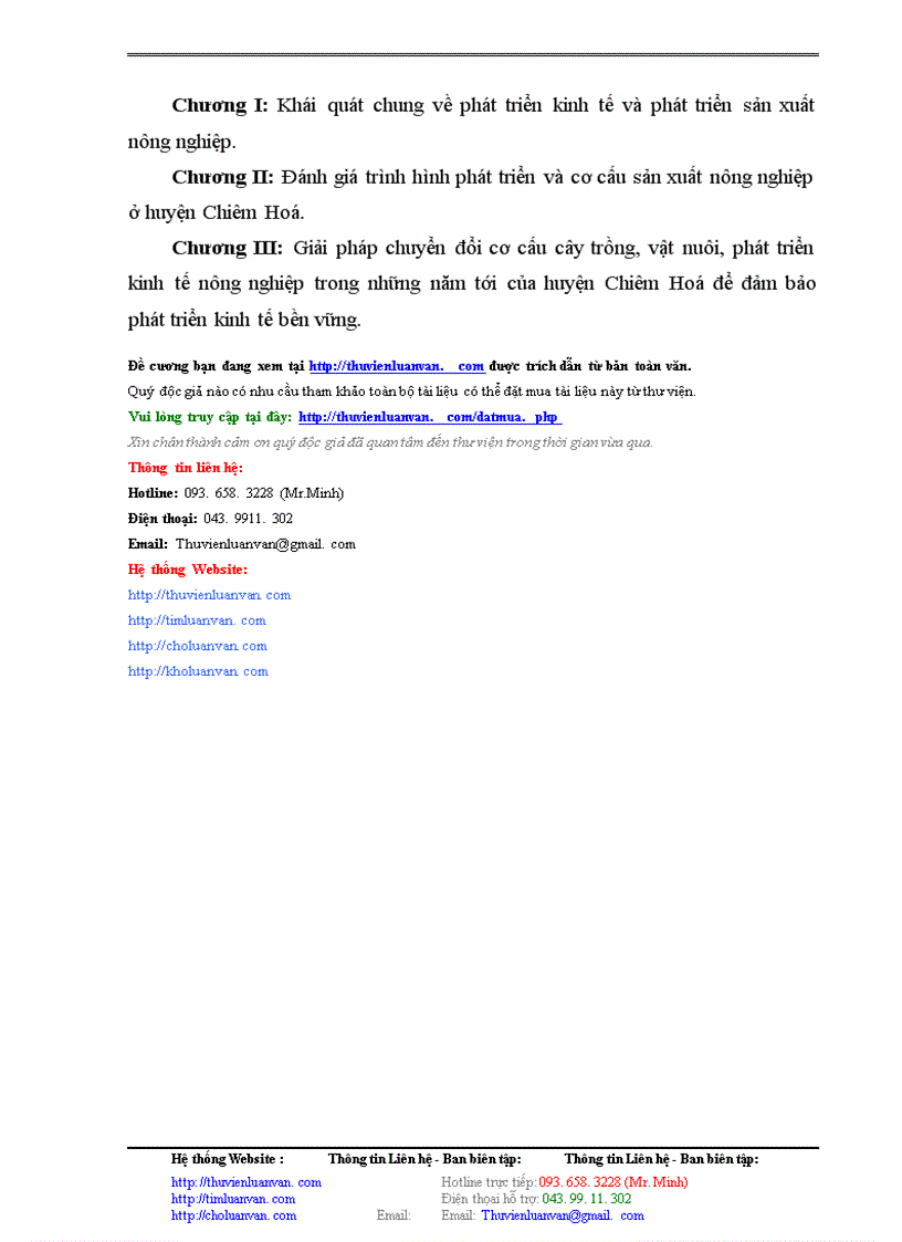 image for page Thực trạng và những giải pháp thực hiện việc chuyển đổi cơ cấu giống cây trồng, vật nuôi và phát triển kinh tế trên địa bàn huyện Chiêm Hoá