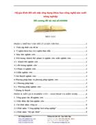 Hộ gia đình đối với việc ứng dụng khoa học công nghệ trong sản xuất nông nghiệp