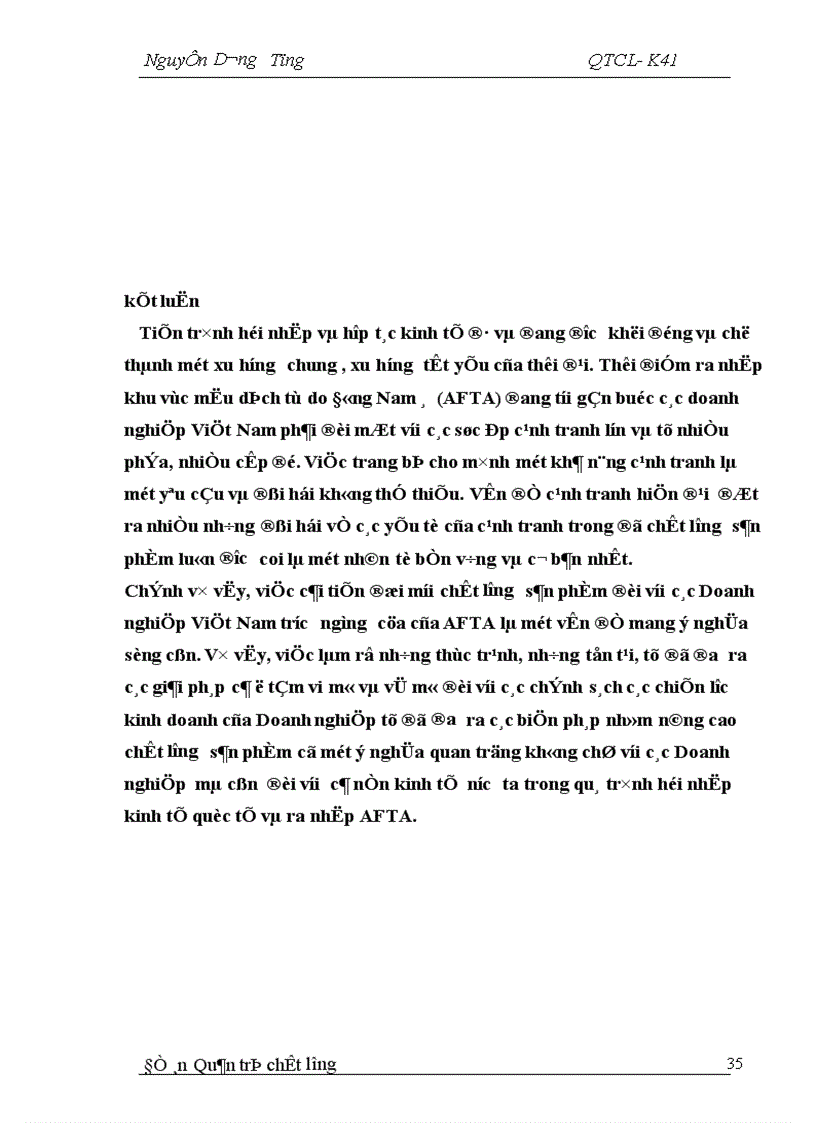 image for page Một số giải pháp nâng cao chất lượng sản phẩm trong hội nhập kinh tế khu vực và thế giới
