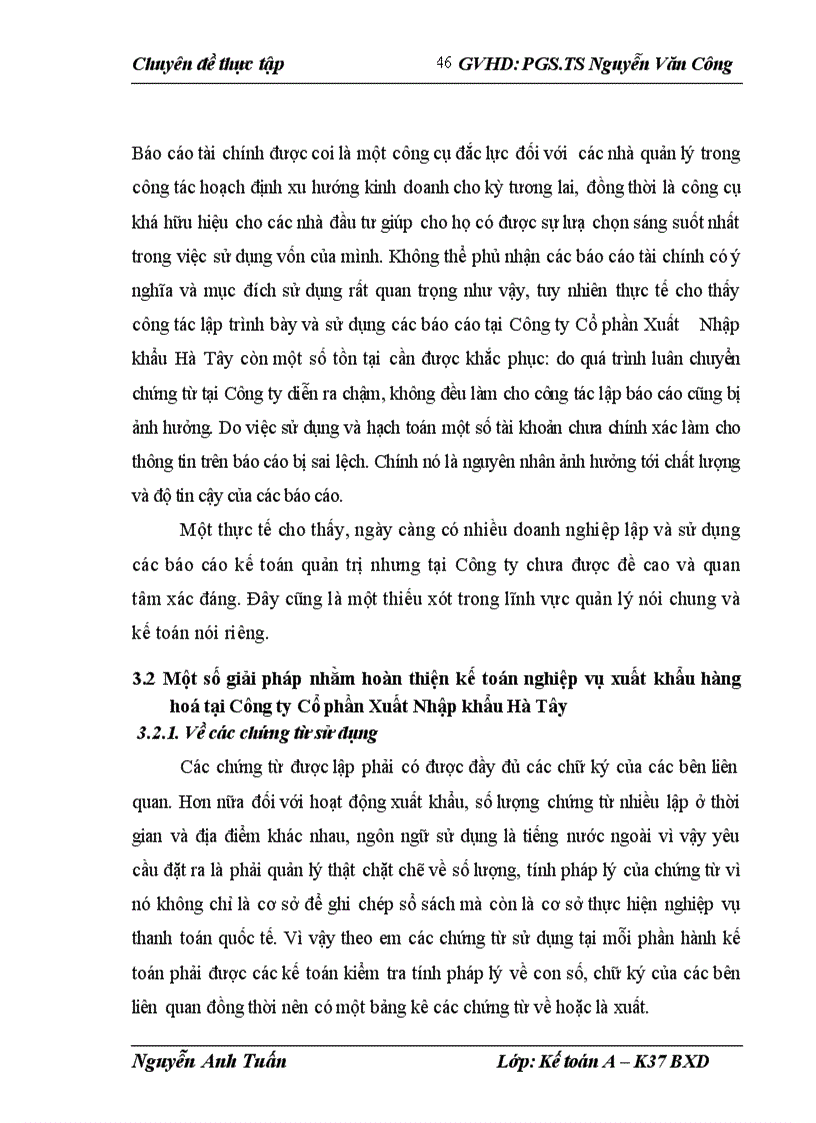 image for page Hoàn thiện nghiệp vụ kế toán xuất khẩu hàng hóa tại Công ty Cổ phần Xuất Nhập khẩu Hà Tây