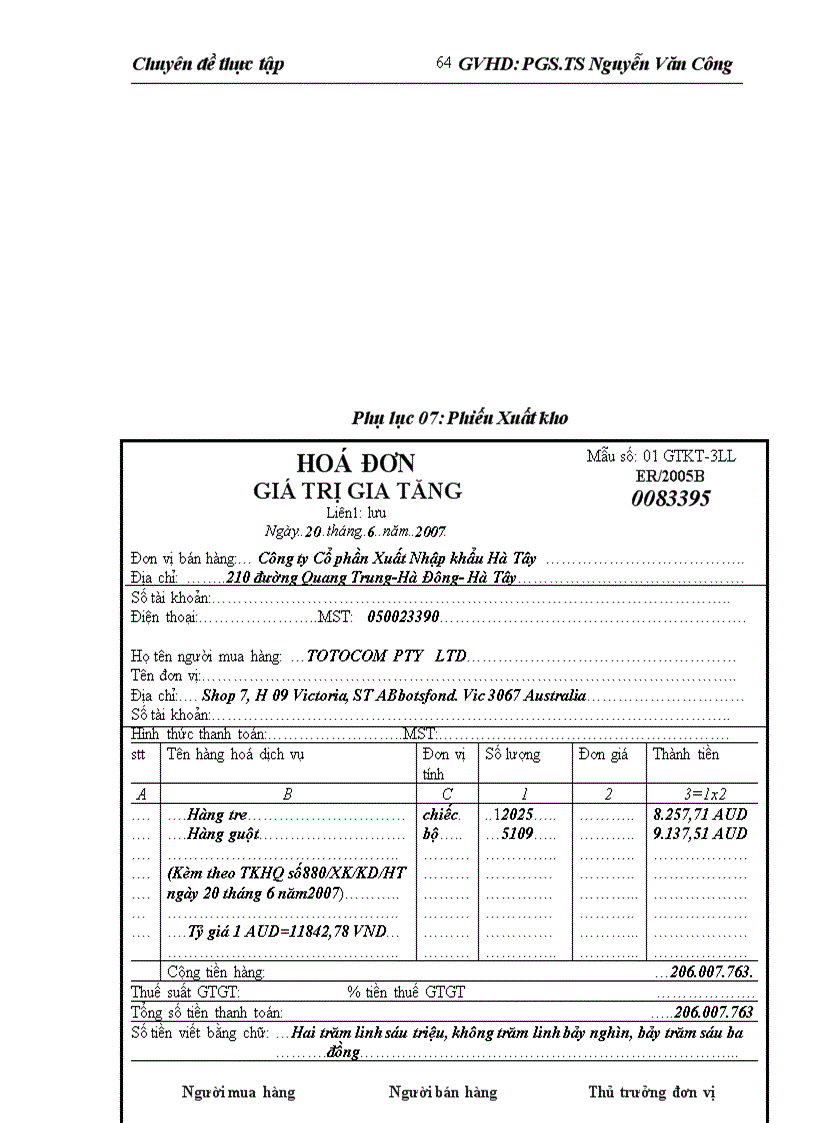 image for page Hoàn thiện nghiệp vụ kế toán xuất khẩu hàng hóa tại Công ty Cổ phần Xuất Nhập khẩu Hà Tây