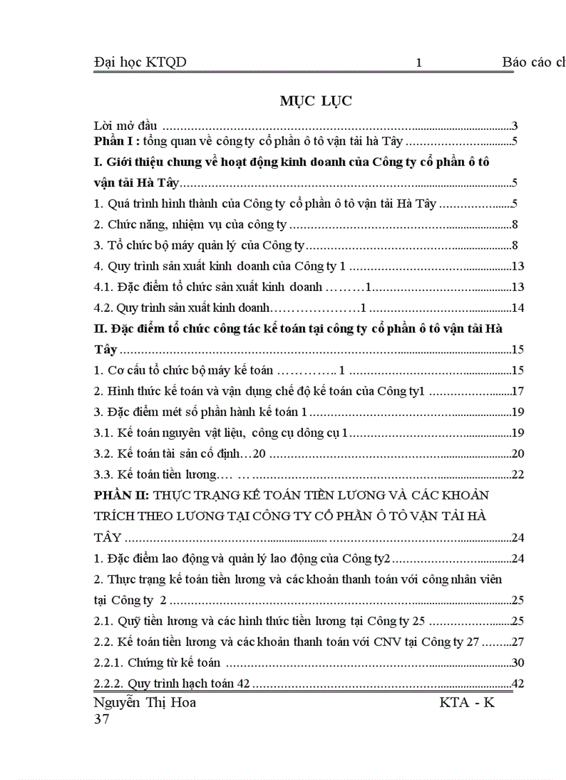 image for page Hoàn thiện kế toán tiền lương và các khoản trích theo lương tại Công ty cổ phần ô tô vận tải Hà Tây