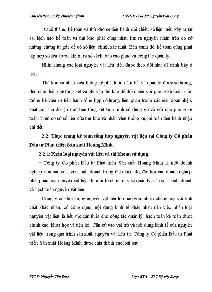 image for page Hoàn thiện kế toán nguyên vật liệu tại Công ty Cổ phần Đầu tư Phát triển Sản xuất Hoàng Minh