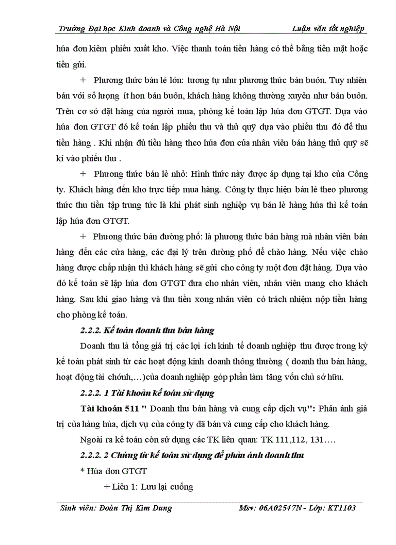 image for page Kế toán bán hàng và xác định kết quả bán hàng trong doanh nghiệp thương mại dịch vụ Toàn Thắng