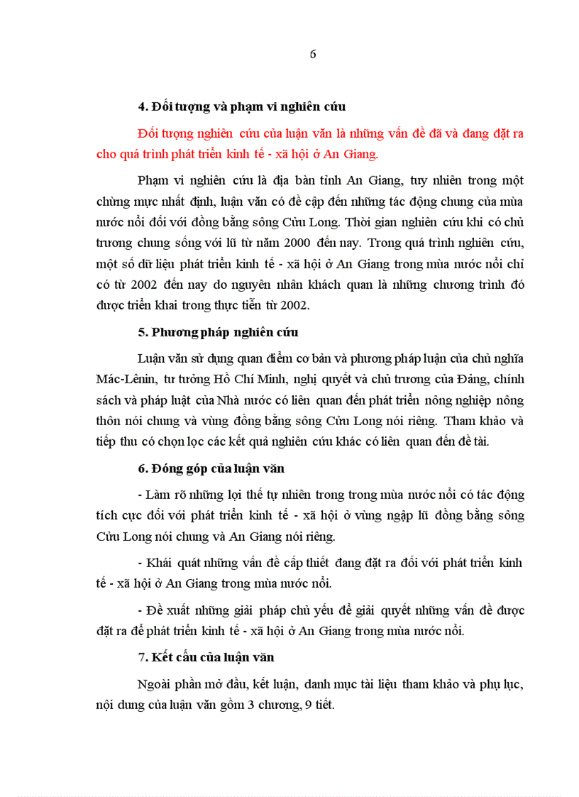 Những vấn đề đặt ra và các giải pháp nhằm phát triển kinh tế - xã hội ở An Giang trong mùa nước nổi