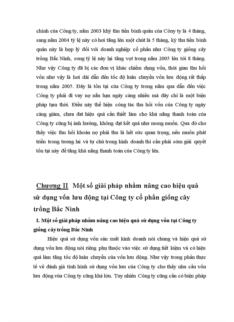 image for page Một số vấn đề về nâng cao hiệu quả sử dụng vốn lưu động tại Công ty cổ phần giống cây trồng Bắc Ninh