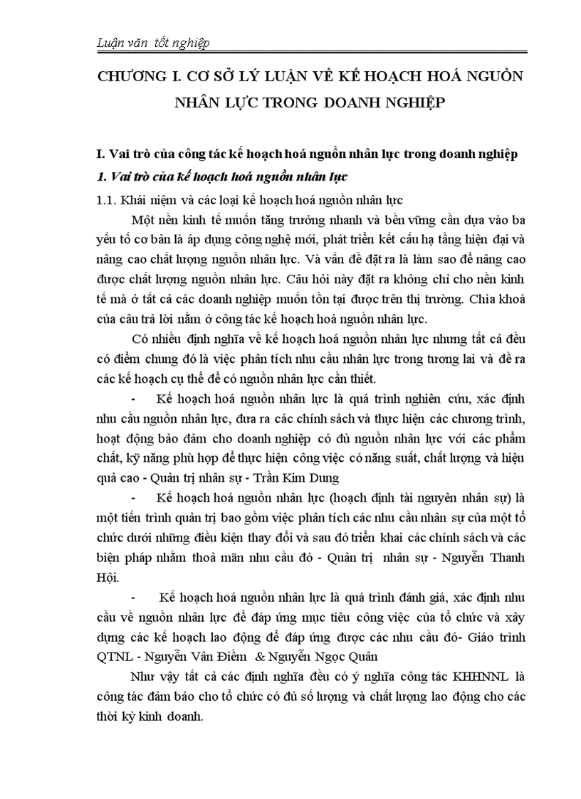 image for page Kế hoạch hoá nguồn nhân lực tại Công ty chế biến và kinh doanh than Hà Nội
