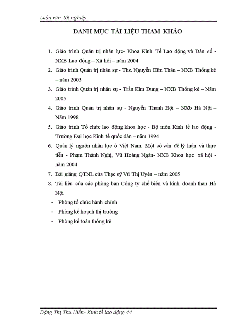 image for page Kế hoạch hoá nguồn nhân lực tại Công ty chế biến và kinh doanh than Hà Nội