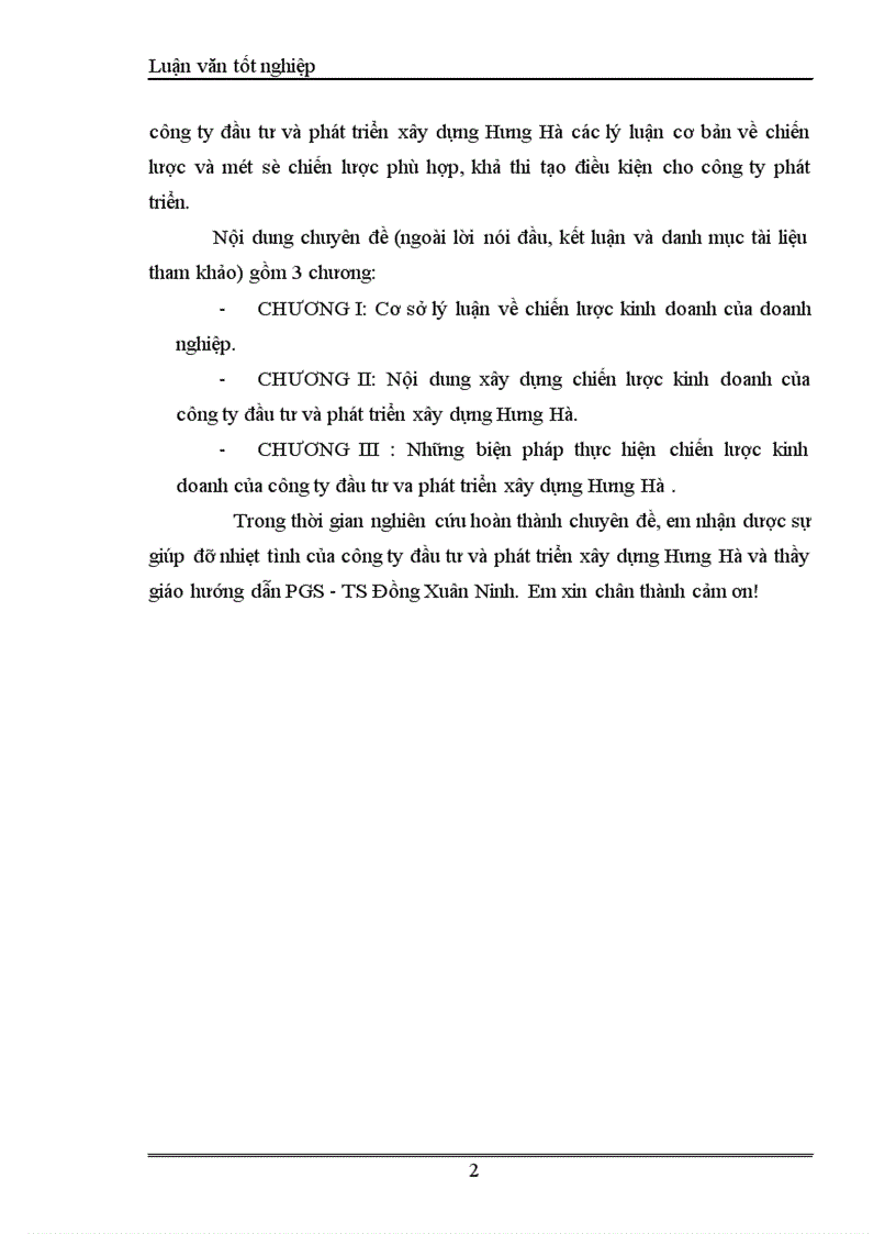 image for page Xây dựng chiến lược kinh doanh của công ty đầu tư và phát triển xây dựng Hưng Hà.