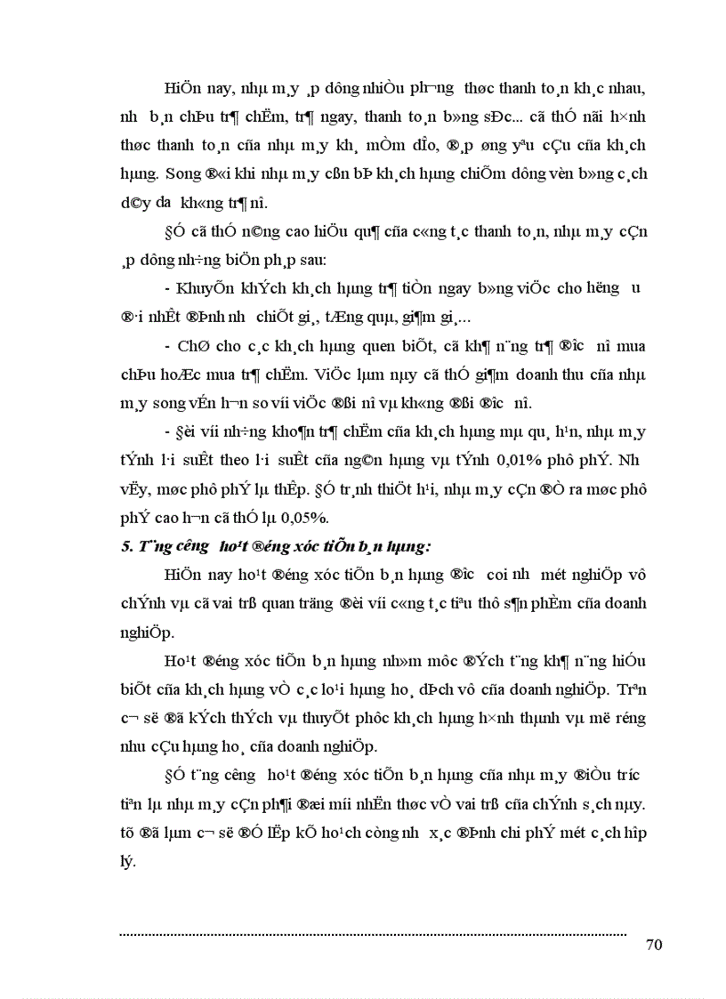 image for page Phương hướng và biện pháp đẩy mạnh hoạt động tiêu thụ sản phẩm tại Nhà máy Vật liệu chịu lửa - Công ty Gang Thép Thái Nguyên