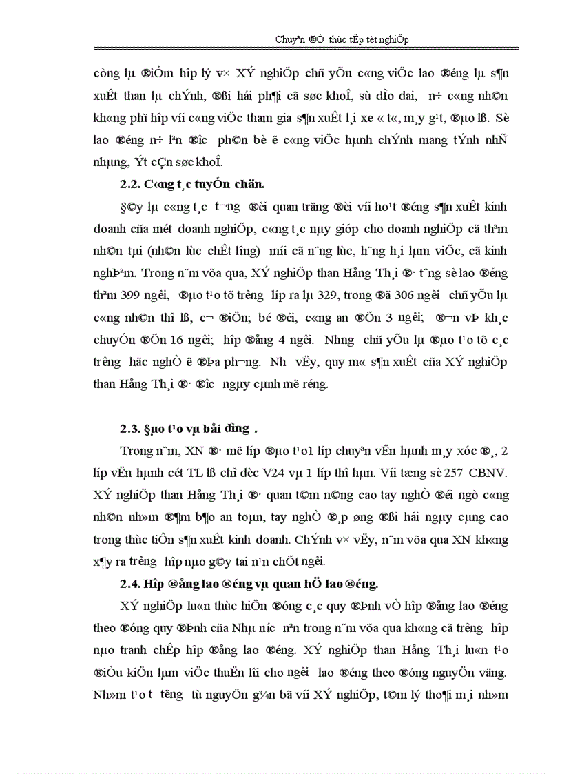 image for page Hoàn thiện công tác quản lý nguồn nhân lực tại Xí nghiệp than Hồng Thái