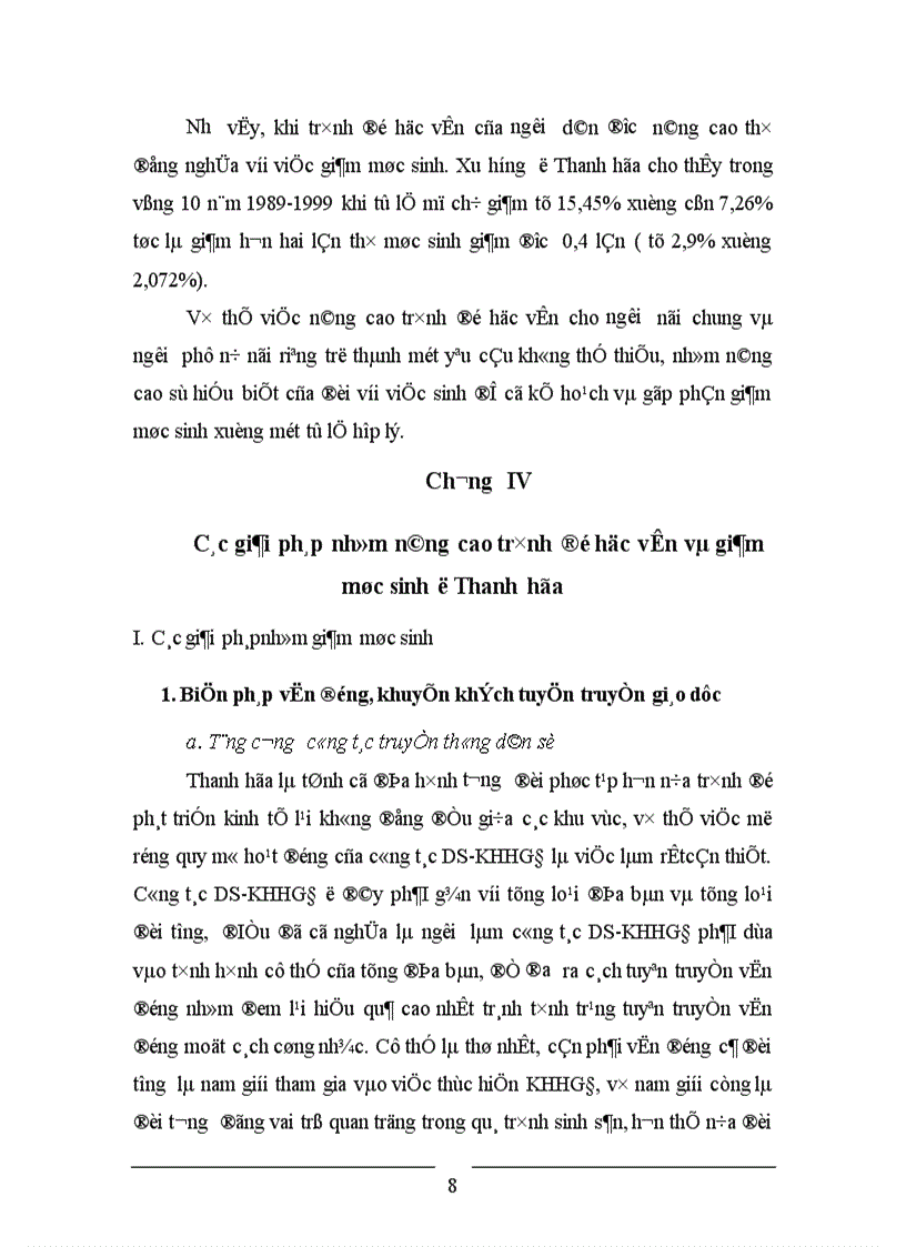 image for page Giải pháp nhằm nâng cao trình độ học vấn và giảm mức sinh ở Thanh Hoá