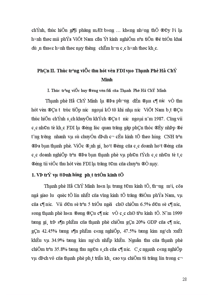 image for page Các giải pháp nhằm nâng cao khả năng thu hút vốn FDI vào TP Hồ Chí Minh