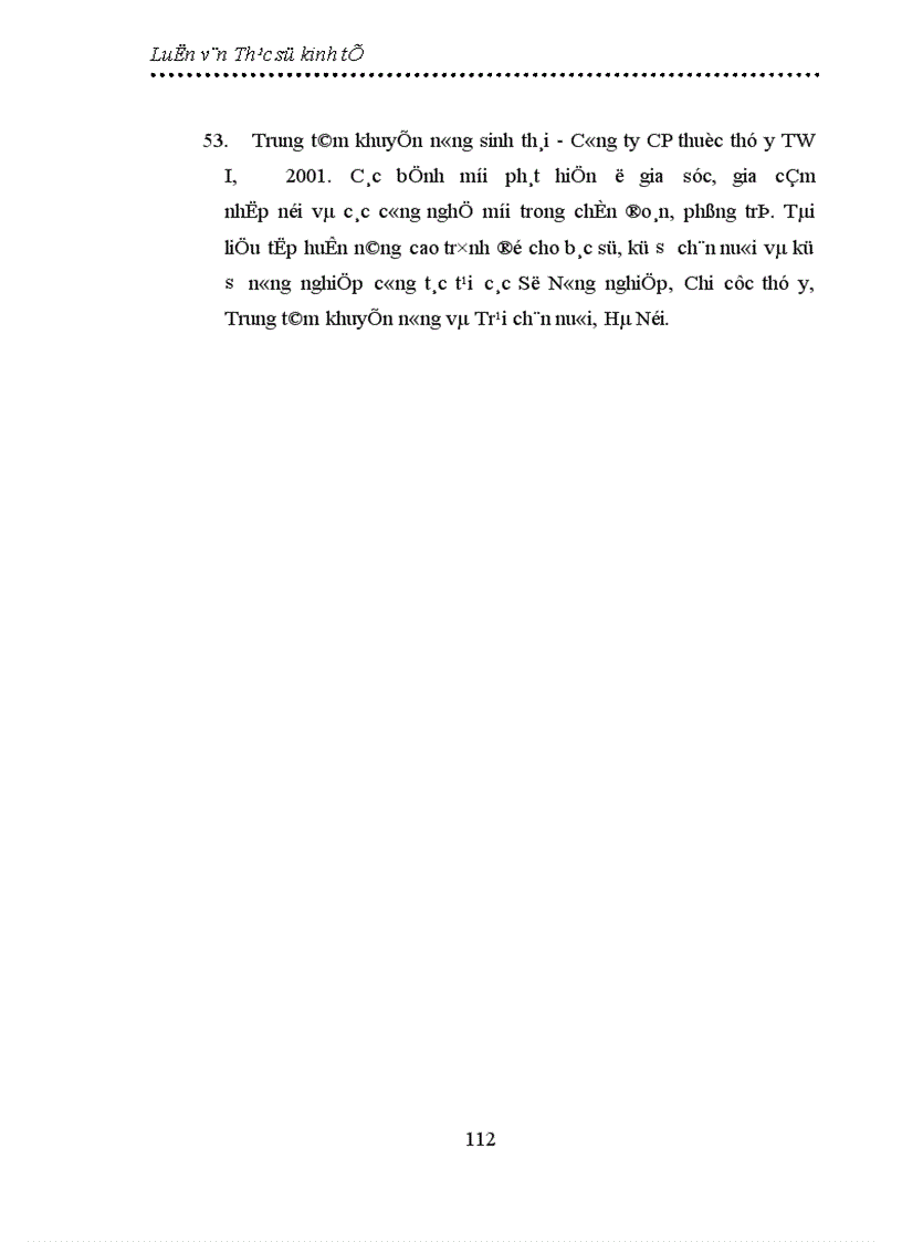 image for page Thực trạng và giải pháp đẩy mạnh sản xuất và tiêu thụ thuốc thú y của Công ty cổ phần thuốc thú y Trung ương I