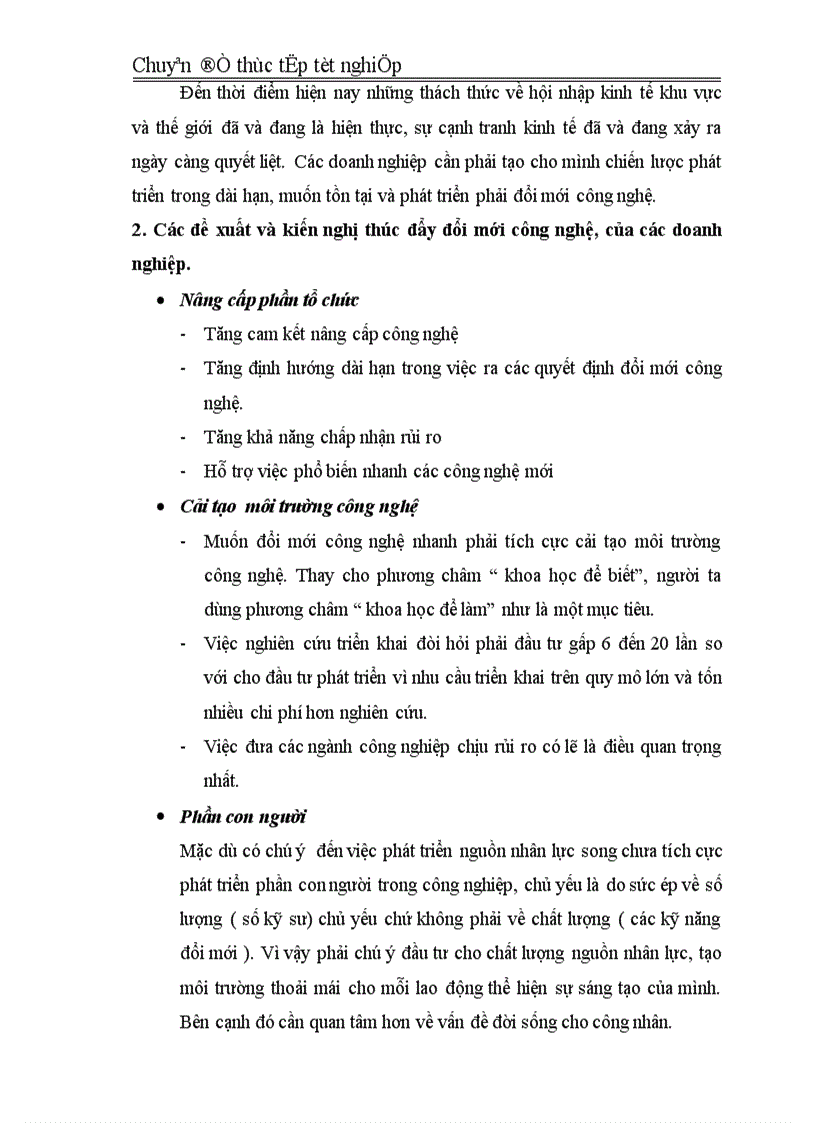 image for page Phân tích thống kê thực trạng đổi mới công nghệ của 2 ngành dệt may và hóa chất