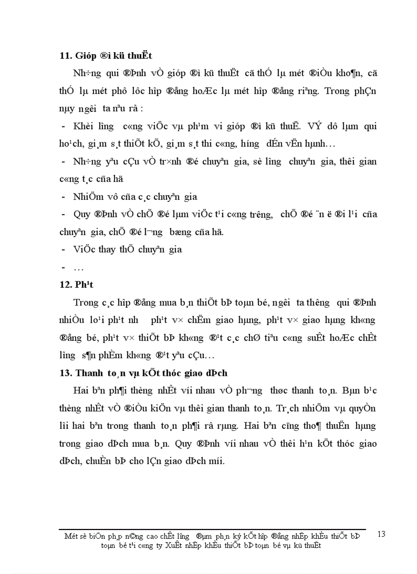 image for page Một số biện pháp nâng cao chất lượngđàm phán, ký kết hợp đồng nhập khẩu thiết bị toàn bộ của Công ty xuất nhập khẩu thiết bị toàn bộ và kỹ thuật ( Technoimport )