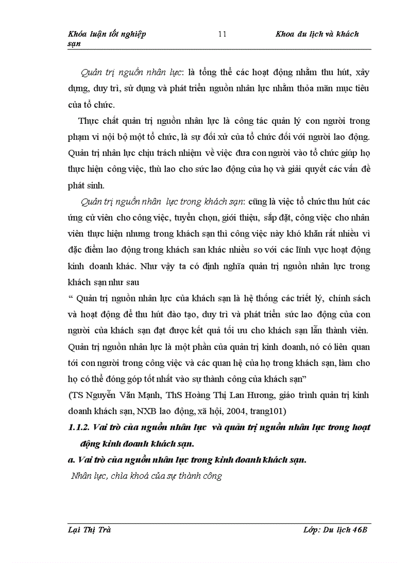 image for page Thực trạng công tác quản trị nguồn nhân lực tại nhà khách tổng liên đoàn lao động Việt Nam và một số giải pháp hoàn thiện