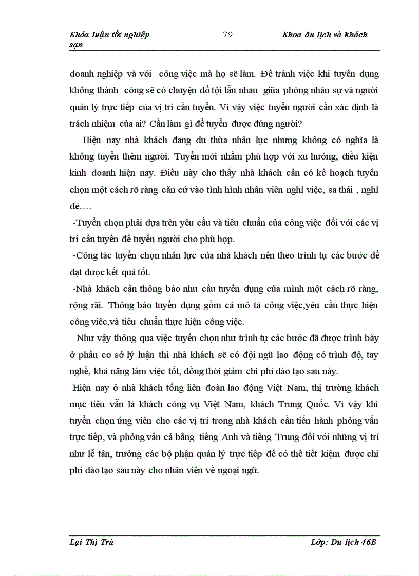 image for page Thực trạng công tác quản trị nguồn nhân lực tại nhà khách tổng liên đoàn lao động Việt Nam và một số giải pháp hoàn thiện