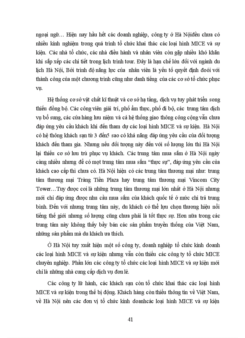 image for page Cơ sở lý luận kinh doanh du lịch MICE và sự kiện tại Hà Nội