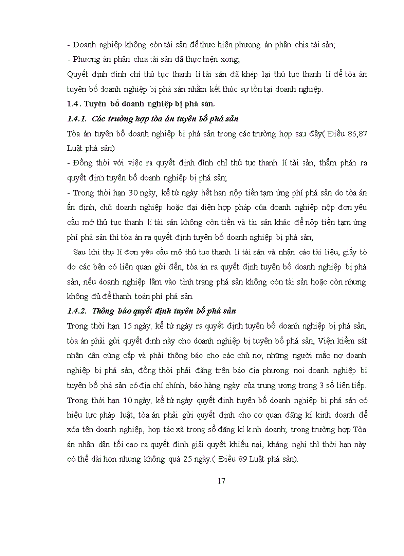 image for page Những vấn đề cơ bản về bảo vệ quyền lợi của doanh nghiệp lâm vào tình trạng phá sản
