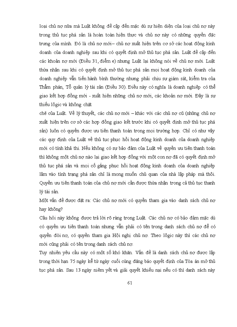 image for page Những vấn đề cơ bản về bảo vệ quyền lợi của doanh nghiệp lâm vào tình trạng phá sản