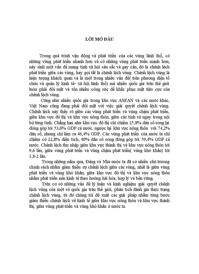 image for page Chênh lệch vùng.