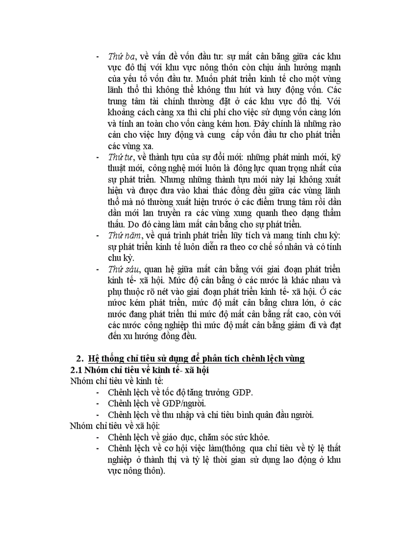 image for page Chênh lệch vùng.