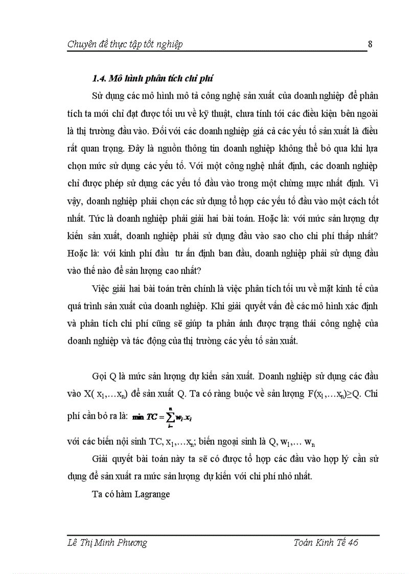image for page Áp dụng một số mô hình toán kinh tế để phân tích hoạt động sản xuất kinh doanh của công ty gạch ốp lát Viglacera Hà Nội
