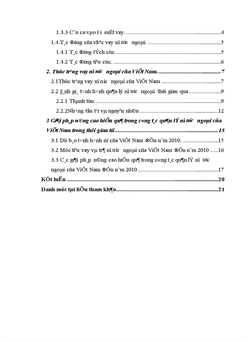 image for page Thực trạng và giải pháp để xử lí nợ nước ngoài của Việt Nam trong giai đoạn hiện nay