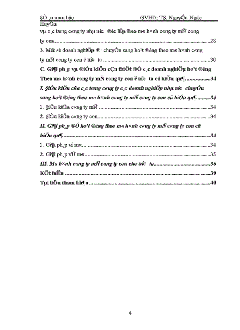 image for page Chuyển đổi các doanh nghiệp dang mô hình công ty mẹ công ty con ở nước ta