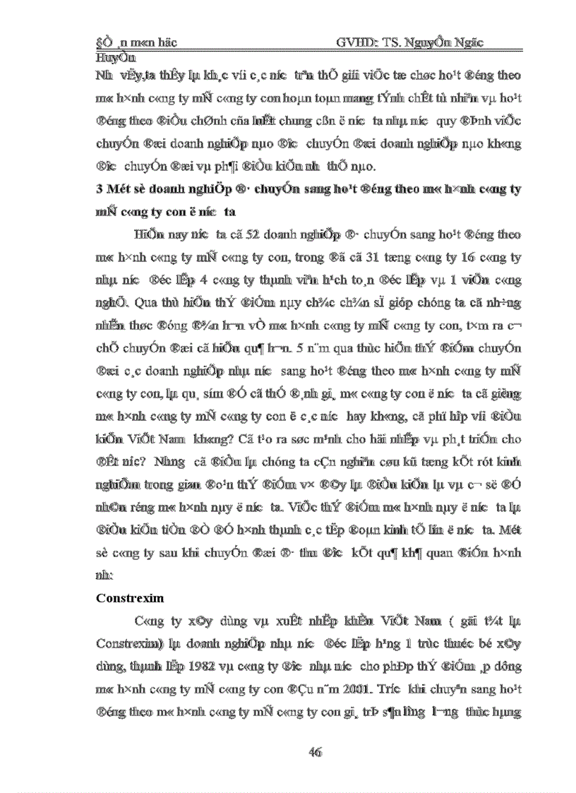 image for page Chuyển đổi các doanh nghiệp dang mô hình công ty mẹ công ty con ở nước ta