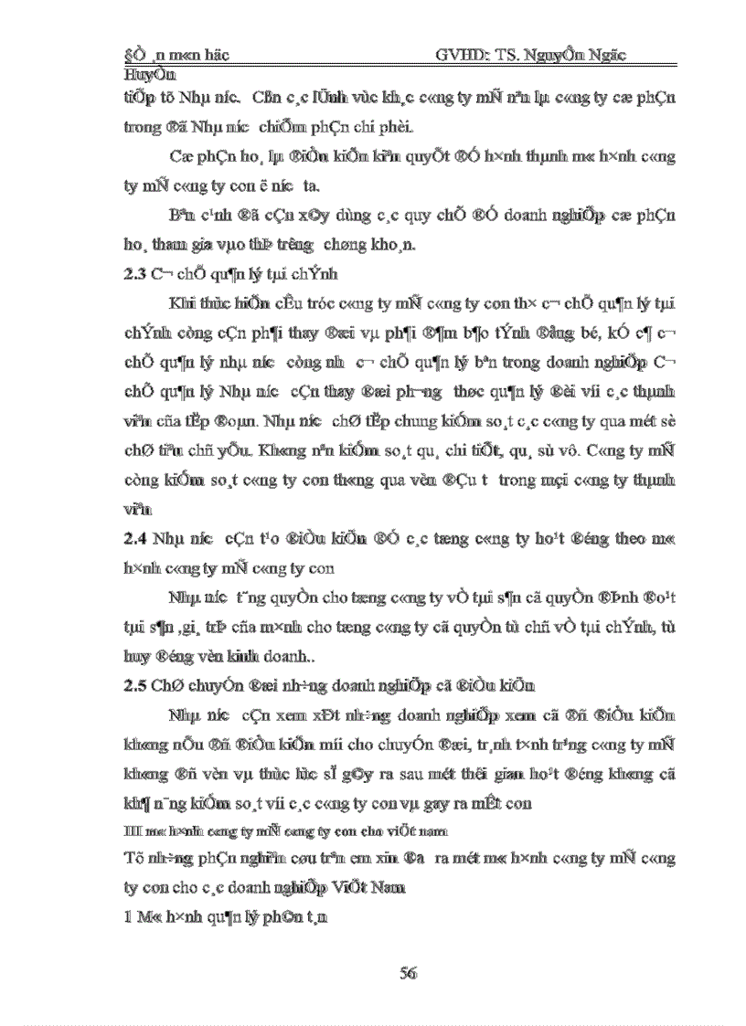 image for page Chuyển đổi các doanh nghiệp dang mô hình công ty mẹ công ty con ở nước ta