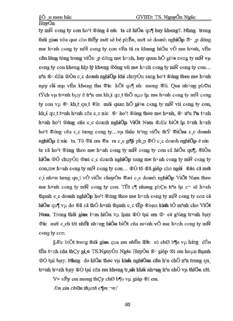 image for page Chuyển đổi các doanh nghiệp dang mô hình công ty mẹ công ty con ở nước ta