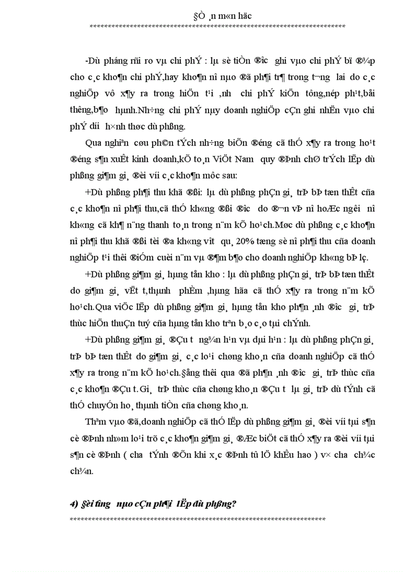 image for page Trích lập và xử lý các khoản dự phòng-Chế độ mới tại Việt Nam theo tinh thần của thông tin