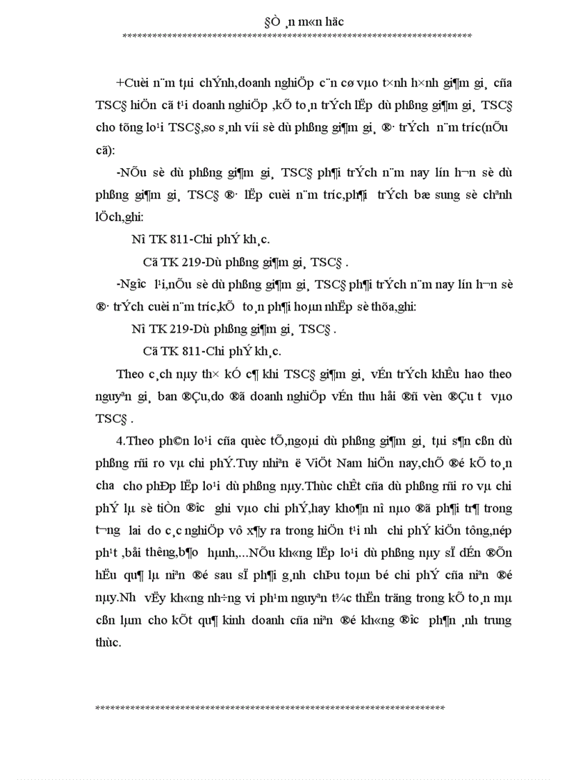image for page Trích lập và xử lý các khoản dự phòng-Chế độ mới tại Việt Nam theo tinh thần của thông tin
