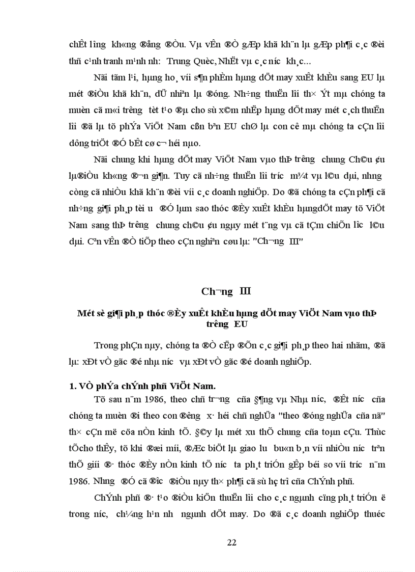 image for page Xuất khẩu hàng dệt may của Việt Nam sang thị trường EU. Thực trạng và giải pháp
