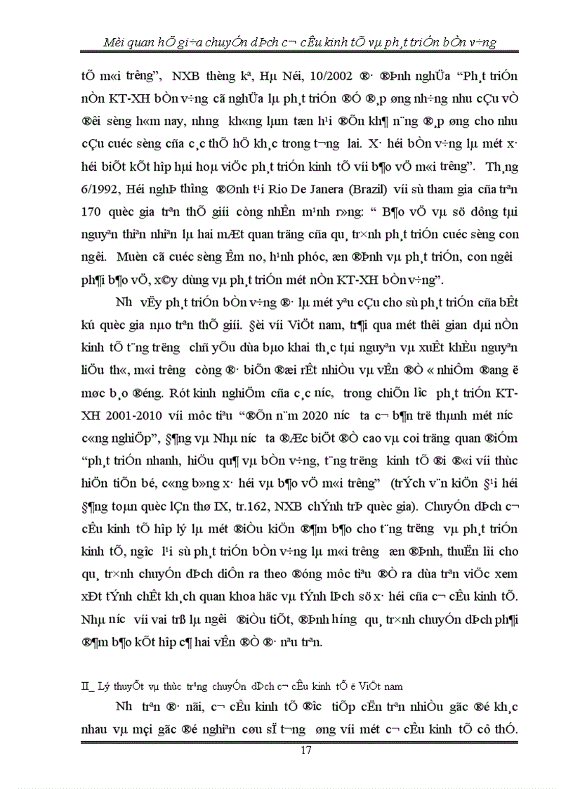 image for page Mối quan hệ giữa chuyển dịch cơ cấu kinh tế và phát triển bền vững