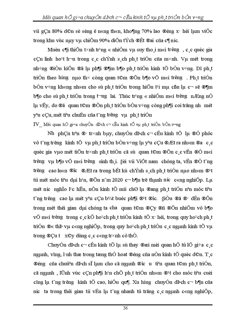 image for page Mối quan hệ giữa chuyển dịch cơ cấu kinh tế và phát triển bền vững