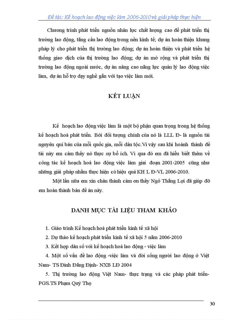image for page Kế hoạch lao động việc làm và thực hiện kế hoạch lao động - việc làm
