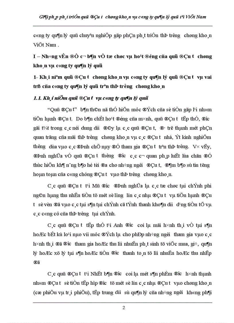 image for page Giải pháp phát triển quỹ đầu tư chứng khoán và ng ty quản lý quỹ tại Việt Nam