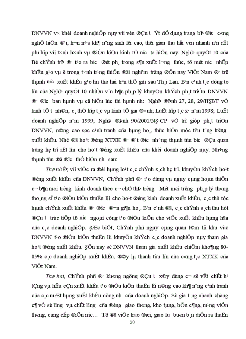 image for page Xúc tiến xuất khẩu đối với doanh nghiệp vừa và nhỏ ở Việt Nam trong tiến trình hội nhập kinh tế quốc tế.