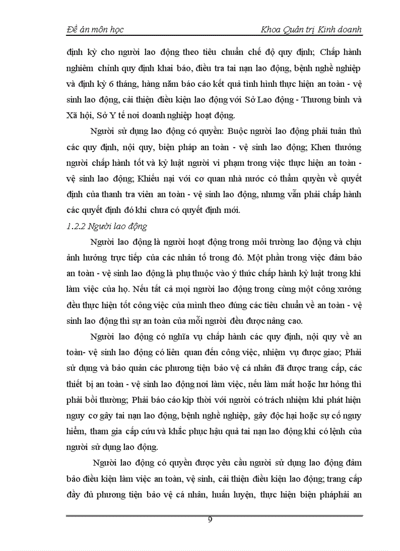 image for page Thực trạng công tác an toàn - vệ sinh lao động