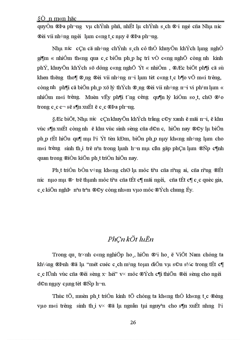 image for page Một số vấn đề về phát triển công nghiệp với môi trường sinh thái
