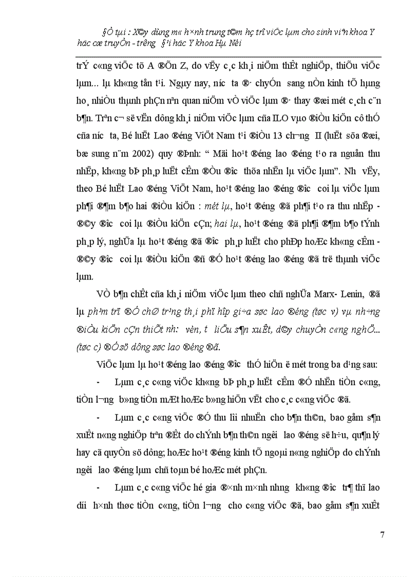 image for page Xây dựng mô hình trung tâm hỗ trợ việc làm cho sinh viên khoa Y học cổ truyền - trường Đại học Y khoa Hà Nội