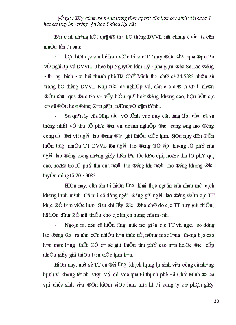 image for page Xây dựng mô hình trung tâm hỗ trợ việc làm cho sinh viên khoa Y học cổ truyền - trường Đại học Y khoa Hà Nội