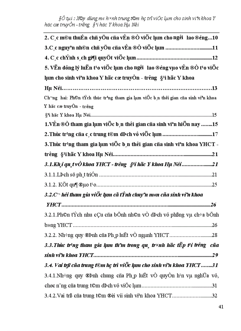 image for page Xây dựng mô hình trung tâm hỗ trợ việc làm cho sinh viên khoa Y học cổ truyền - trường Đại học Y khoa Hà Nội