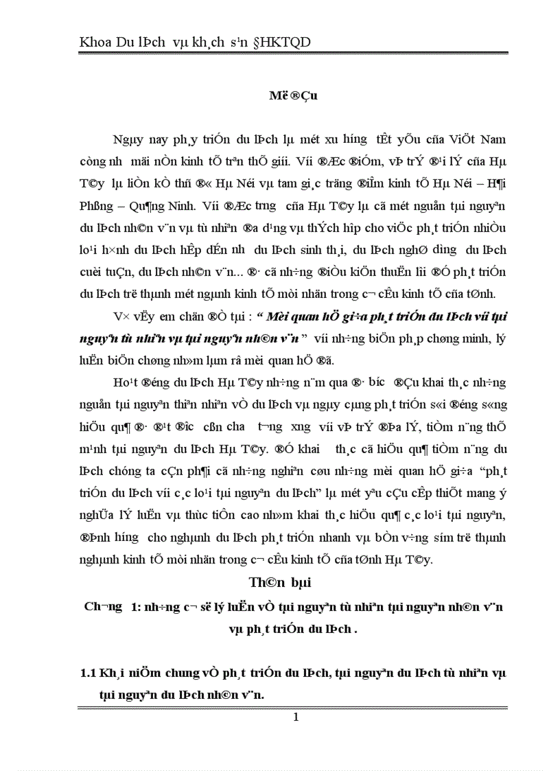 image for page Mối quan hệ giữa phát triển du lịch với tài nguyên tự nhiên và tài nguyên nhân văn