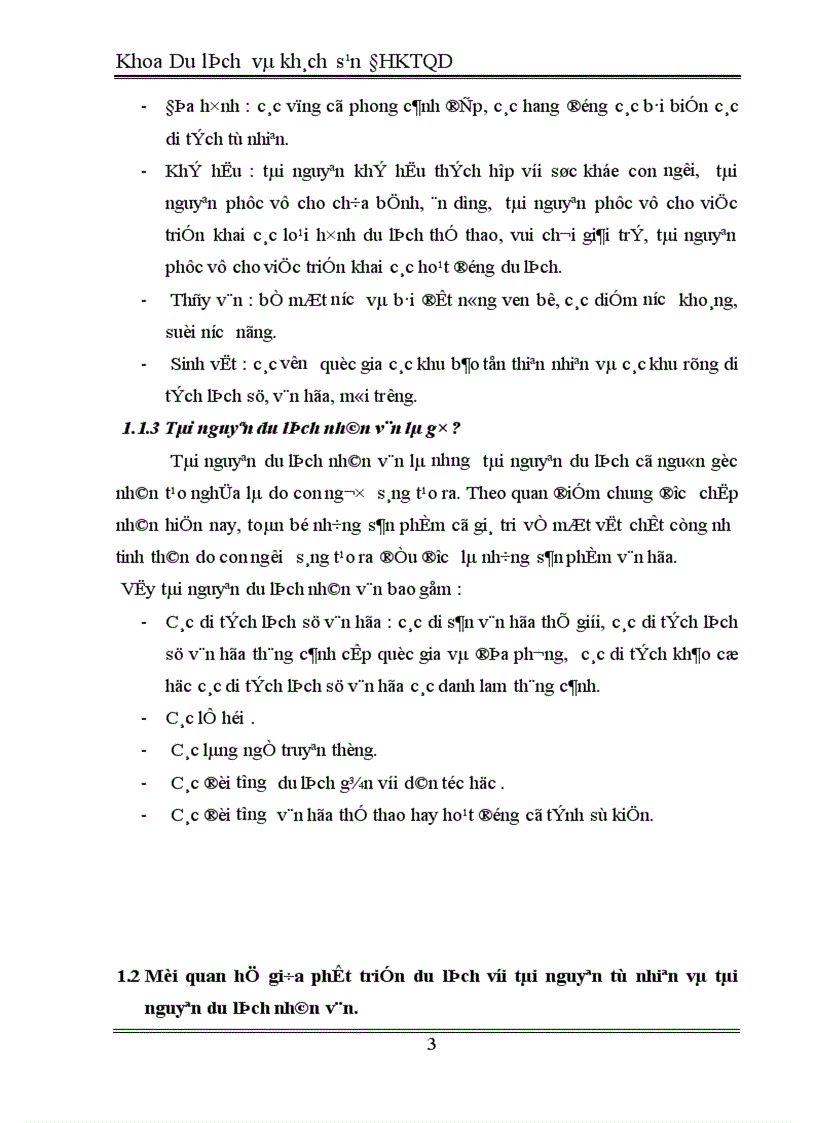 image for page Mối quan hệ giữa phát triển du lịch với tài nguyên tự nhiên và tài nguyên nhân văn