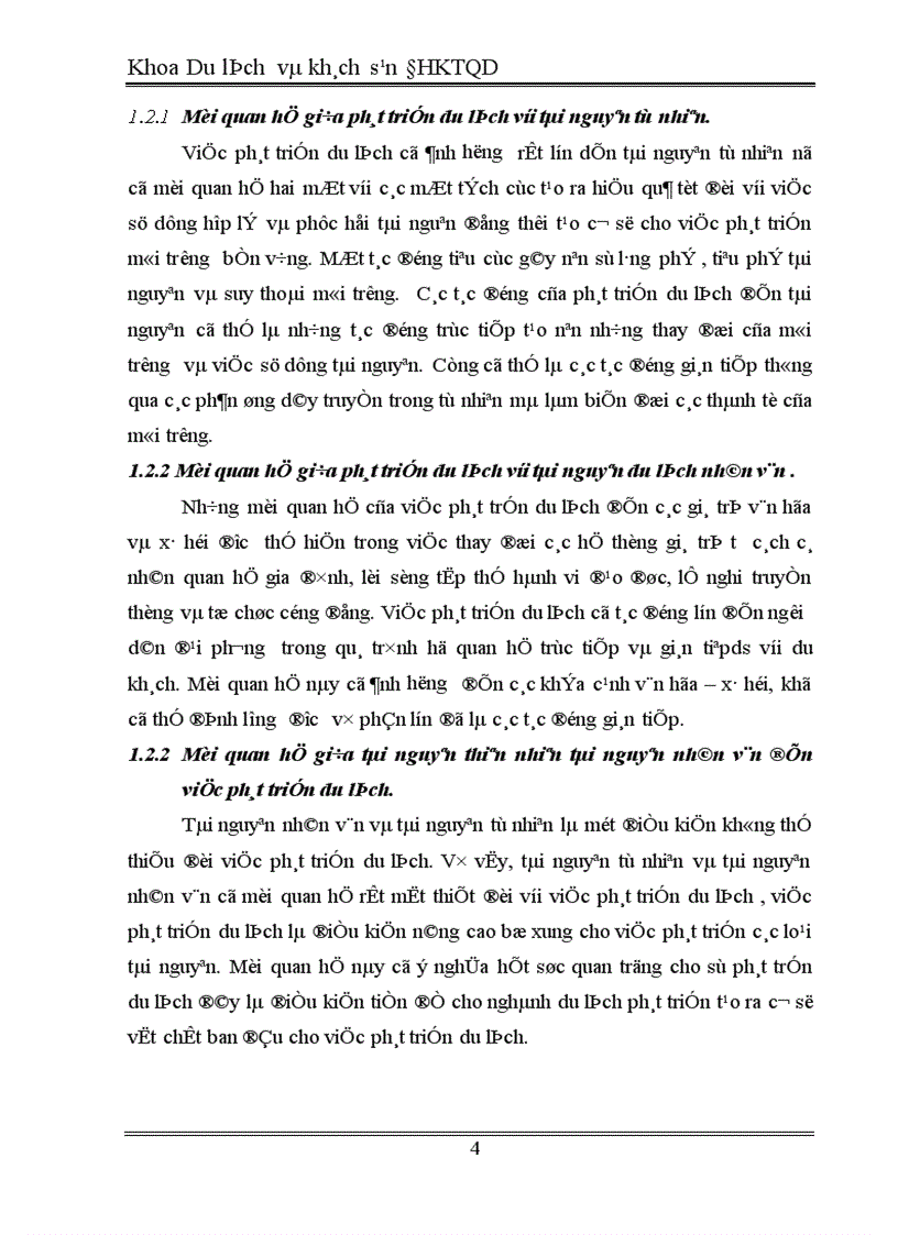 image for page Mối quan hệ giữa phát triển du lịch với tài nguyên tự nhiên và tài nguyên nhân văn