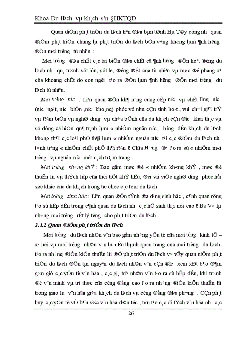 image for page Mối quan hệ giữa phát triển du lịch với tài nguyên tự nhiên và tài nguyên nhân văn